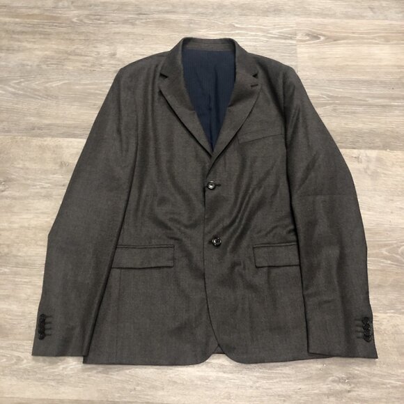 NEW‎ Emile Lafaurie Blazer Jacket Men's Size 50 Gray 100% Wool Notch Lapel NWT - Picture 1 of 8